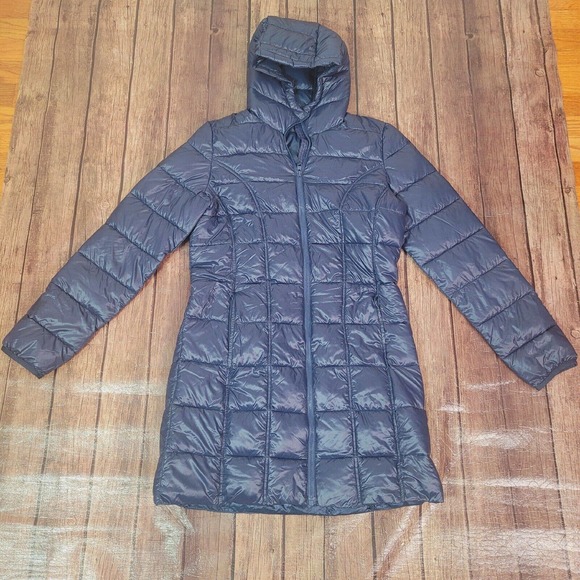 Aventure Jackets & Coats Aventure Womens Jacket Blue S Hooded Puffer Full Zip Zippered